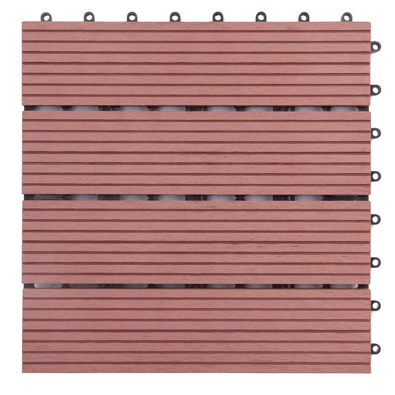 Non-Slip Outdoor Plastic-Wood Parquet for Balcony, Garden, or Courtyard