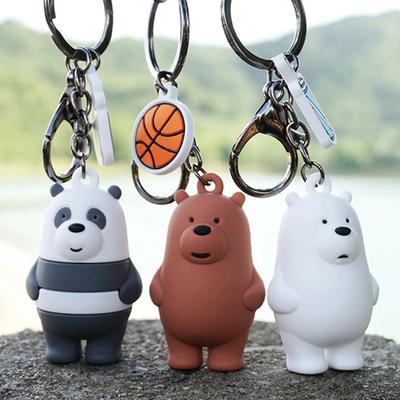 Μπρελόκ We Bare Bears Μπρελόκ Ice Bear Μπρελόκ με κορδόνι τσάντα μενταγιόν Διακοσμητικά συλλογή
