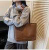 Women's Large Capacity Fashion Tote Bag - 2025 Korean Design, Versatile Casual Shoulder Bag for Daily Commuting