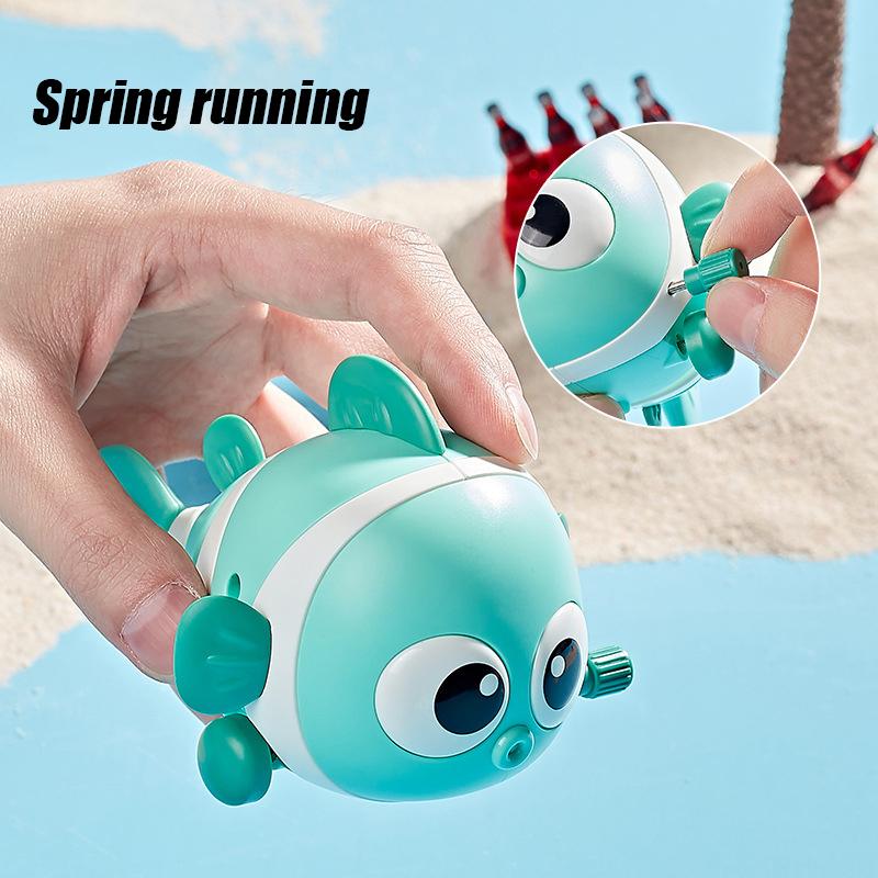 Cute Chain Clownfish Wind-up Driving Toy Cartoon Fish Children Swingfish Baby Puzzle Parent-child Interactive Children Gift