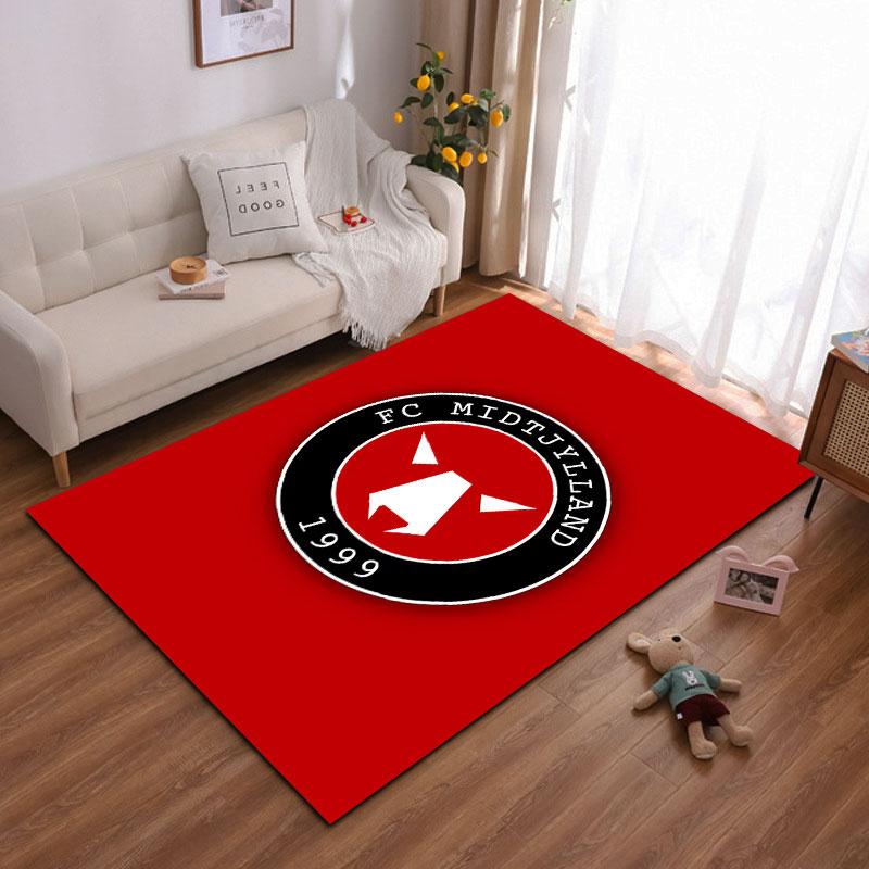 FC Midtjylland Logo Carpet Suitable As a Non-slip Mat for the Living Room or Bedroom Sofa
