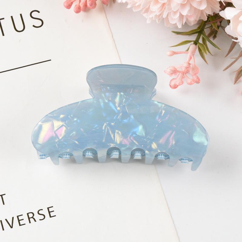 Elegant Multi-Color Acetate Hair Clip - Jelly Shark Grip for Women