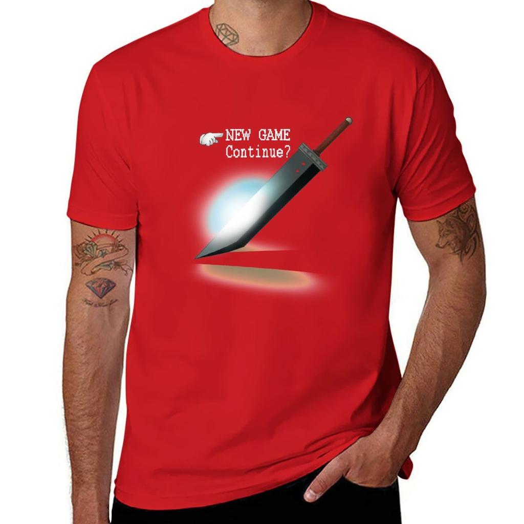 New Game  Continue TShirt summer tops quickdrying Mens t shirts
