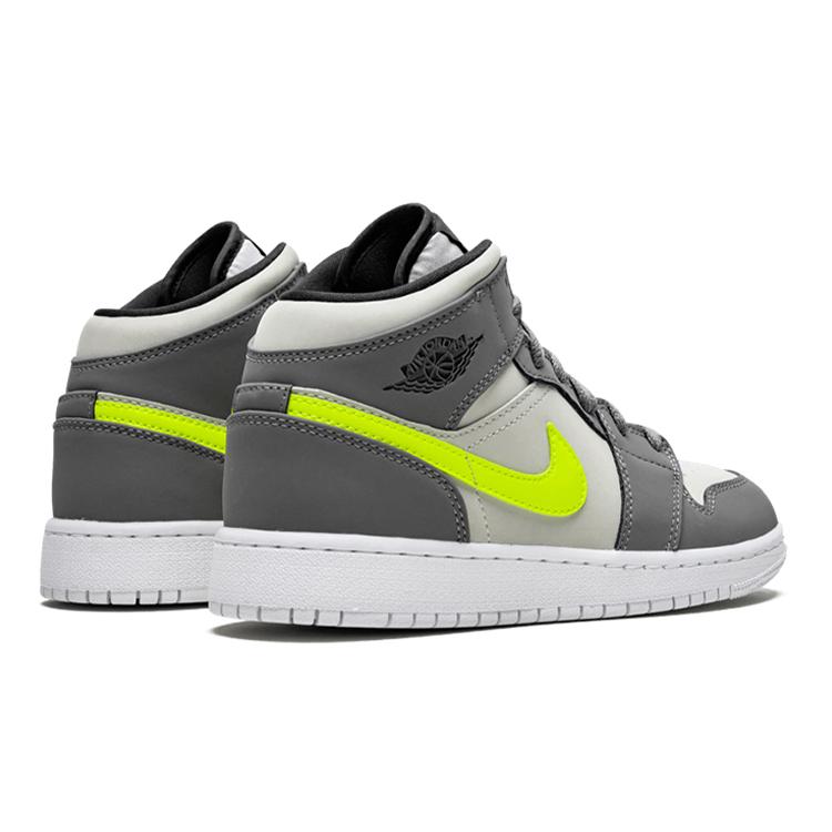 Jordan 1 Mid GS Gun Smoke Volt 554725-072