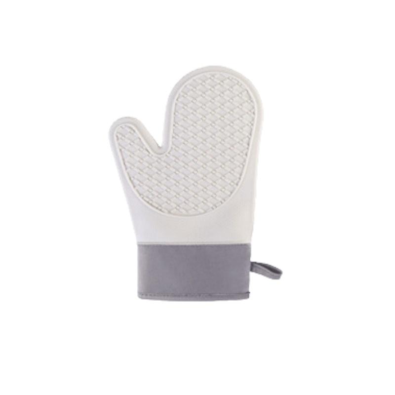 JUSTINLAU Bakery Gloves Heat Insulation Silicone and Cotton Gloves Twill Anti-slip Design Gloves for Microwave Oven Kitchen Tool