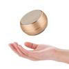 Reflective LED Light Metal Round Shape Bluetooth Speaker BT632 Black