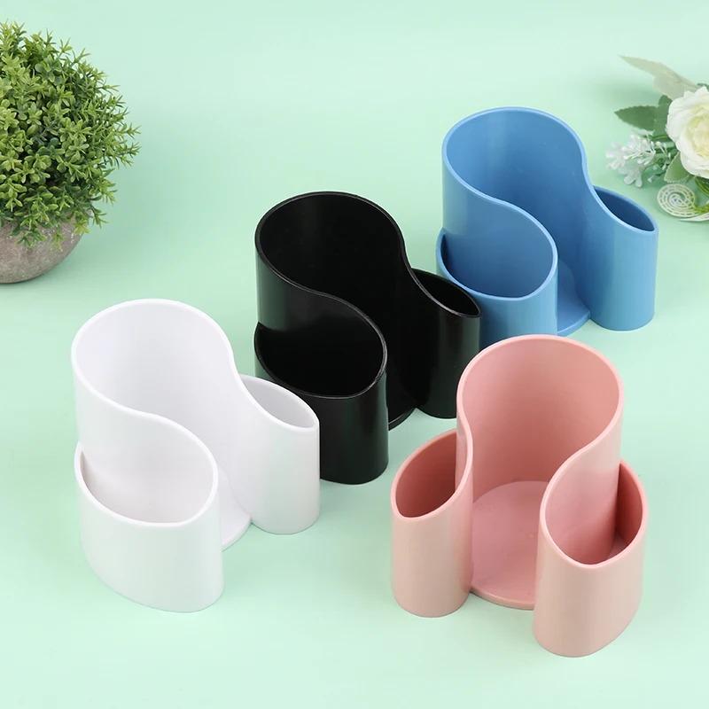 Plastic Dental Floss Dispenser 2in1 Cosmetic Cotton Storage Box Desktop Countertop Storage Organizer Multi-function Storage Rack