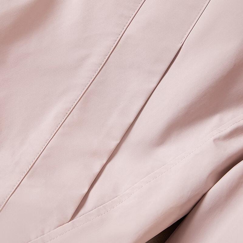 Women's Loose Fit Drawstring Hooded Zip Jacket