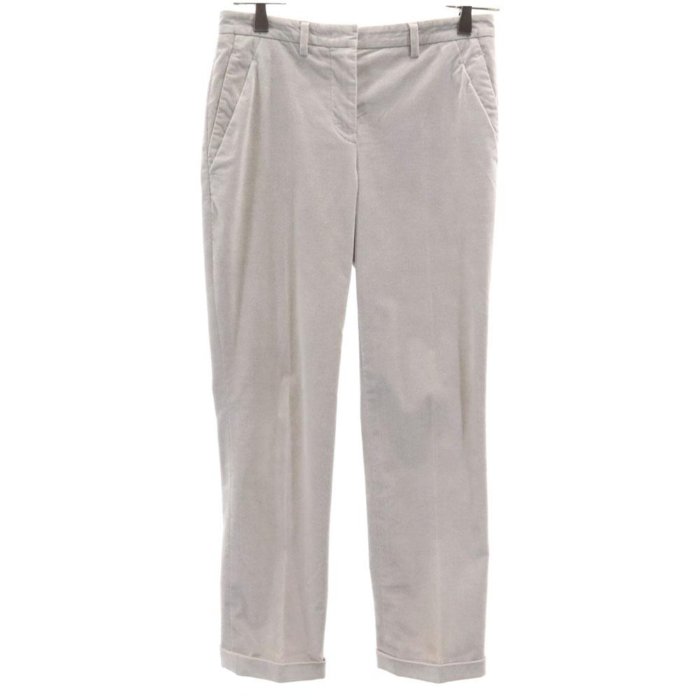 Jil Sander Made In Italy Cotton Pants 32 Gray Women Used