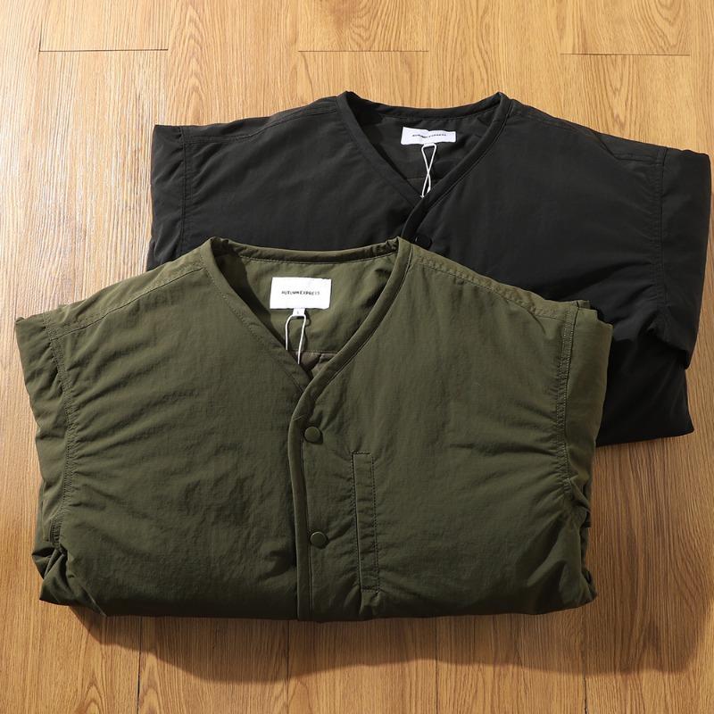 Mens Cotton Jacket Vintage Casual Loose Lightweight Autumn Winter Thick Durable Padded Coat Streetwear Harajuku