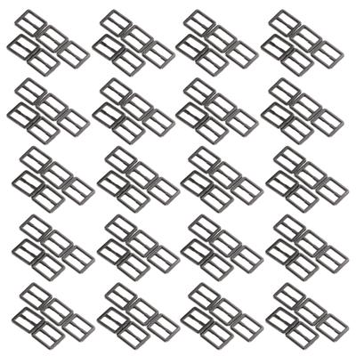 100Pcs Mini Adjustable Slide Buckles Metal Button DIY Fastener Patchwork Sewing Small Belt Buckle for Kids Fastener for DIY