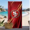 Asciugamano da Spiaggia Stampa San Francisco 49ers Morbido Portatile Asciugatura Rapida?Asciugamano Asciutto Per Piscina Vacanza Estiva Sport all'Aperto