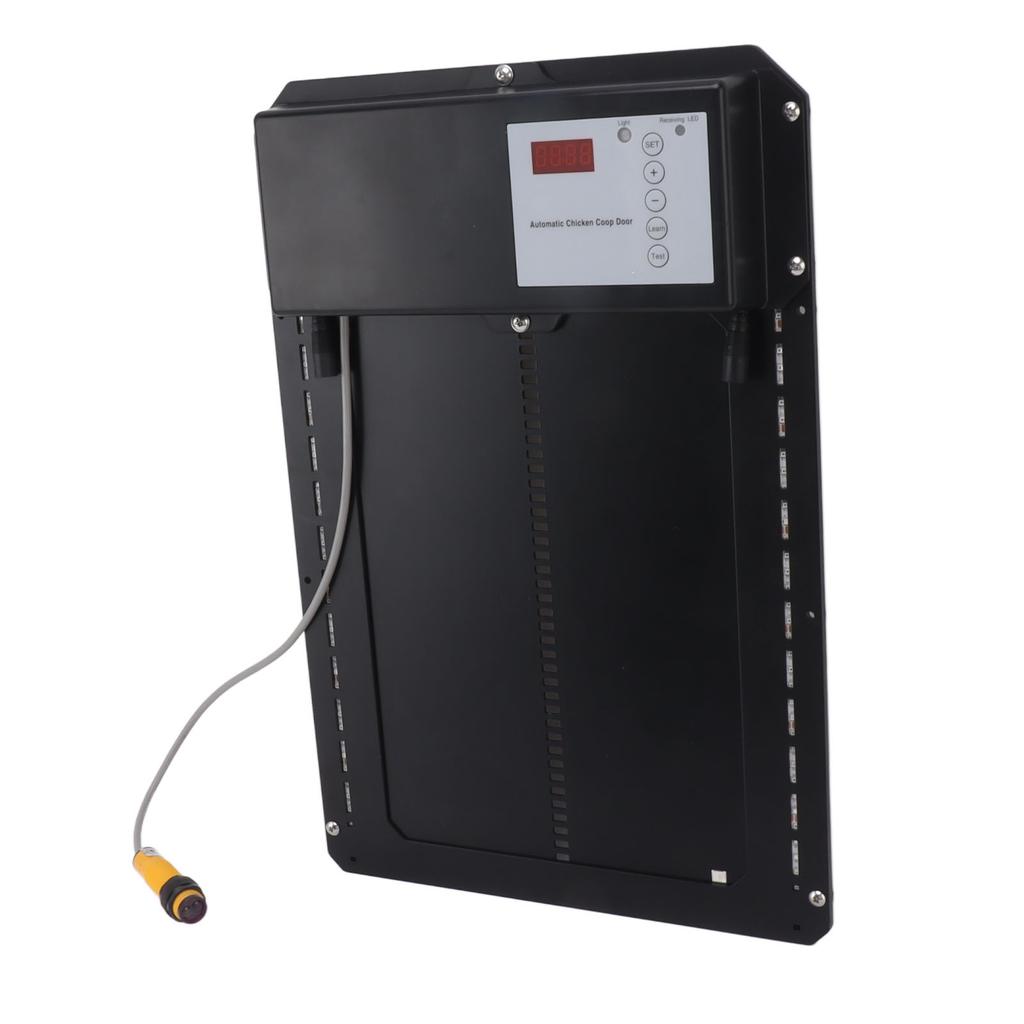 Light Sense Chicken House Door LED Panel IP44 3 In 1 Infrared Anti Clip Automatic Chicken Coop Door