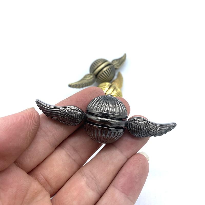 Goldener Schnatz Fidget Spinner für Kinder Erwachsene Anti-Stress Fidget Spielzeug Antistress Ball Metall Finger Rotationsspinner Schreibtisch EDC Spielzeug