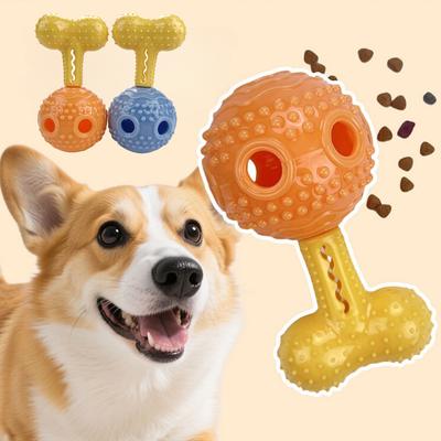 Dog Toys Pet Soft  Rubber Teeth Cleaning Toys For Small Medium Dogs Grinding Toys Chicken Dog Chewing Food Leakage Toy