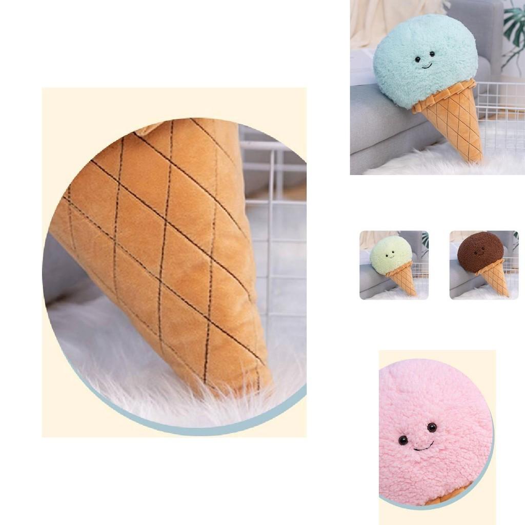 Adorable Five Color Macaron Ice Cream Plush Throw Pillow Cushion For Kids