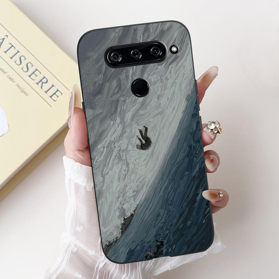 For LG V40 V50 ThinQ Case V50S ThinQ Cute Cartoon Cat Luxury Cool Shockproof Silicone Back Cover For LG V50S ThinQ 5G Phone Case