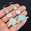 Sisters Day Deal 925 Sterling Silver Amazonite Gemstone Dangle Wife New Earrings