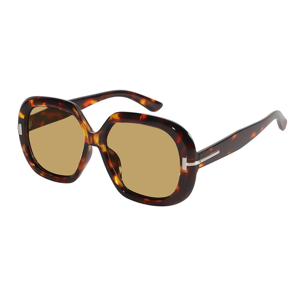 T-shaped large-frame sunglasses, new European and American fashion ins sunshade sunglasses, trendy street sunglasses for women