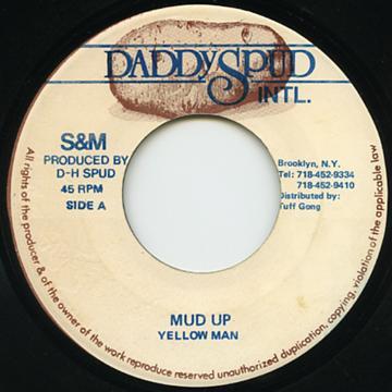 

7inch Record YELLOWMAN Mud Up NONE Daddy Spud Intl US Reggae Ska Dub Used