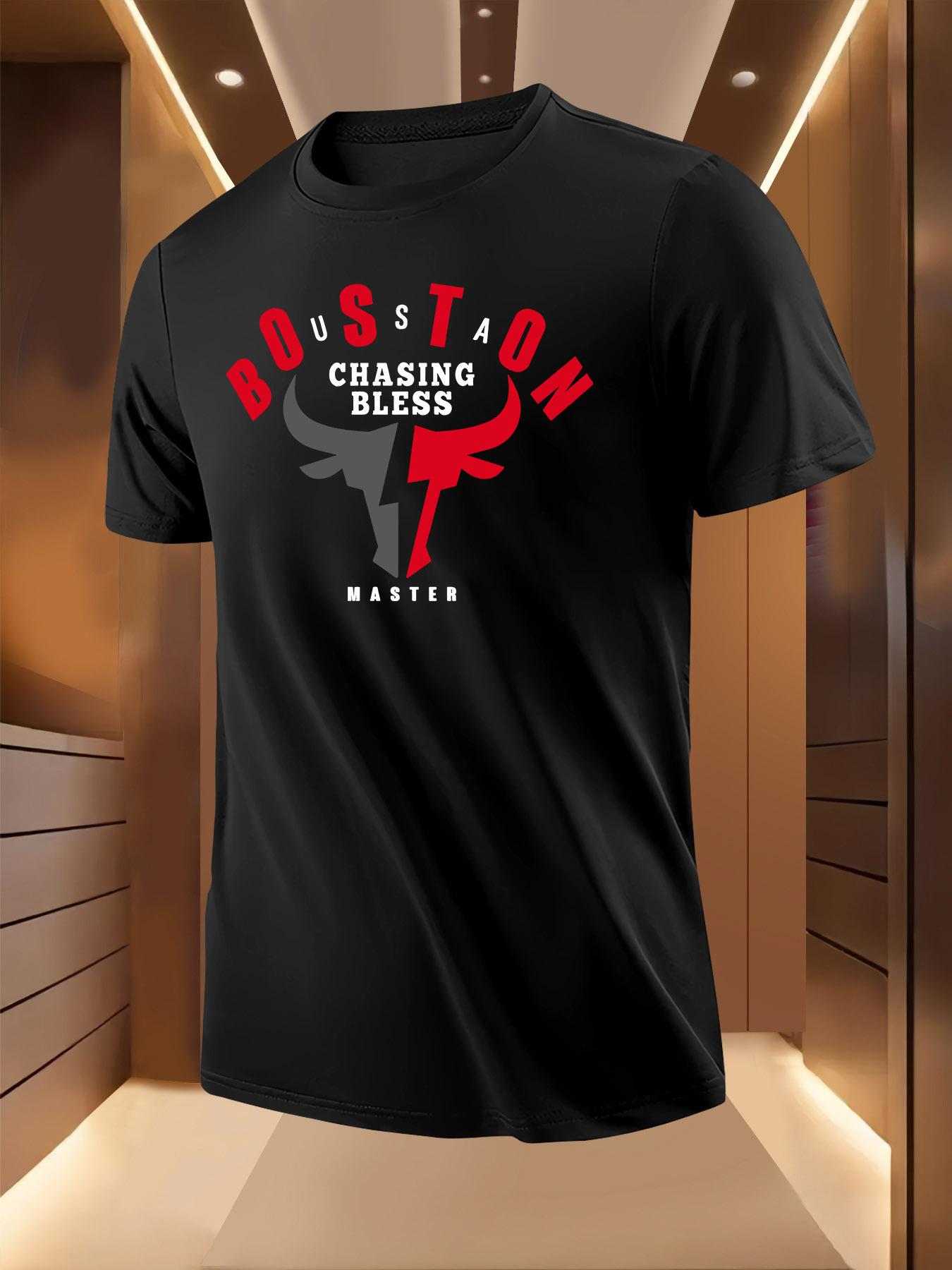 Boston Double Bull Head Graphic Tshirt - Breathable Light... XXL