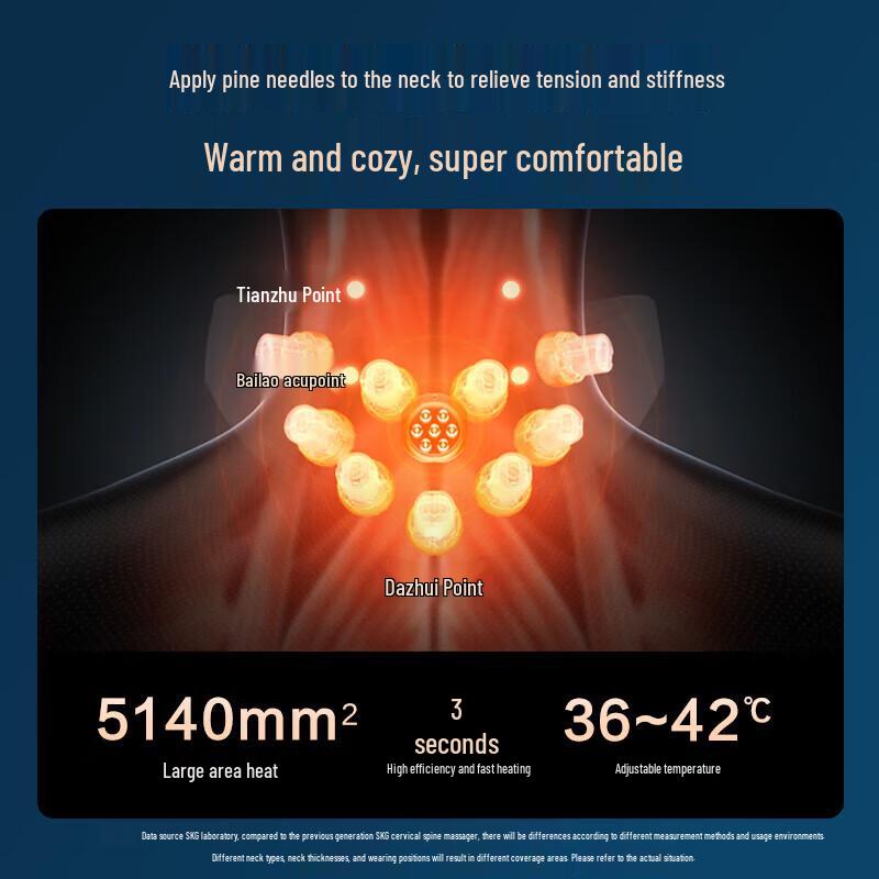 SKG Foldable Neck Massager with Heat