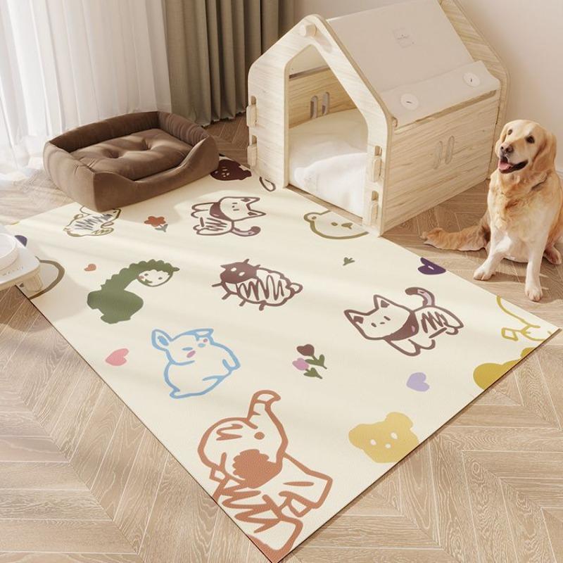 Cartoon Living Room Anti Slip Carpet Floor Mat for Pet Eating Use Carpet  Bedroom Bedside Mat Children's Room Home Use Beautiful