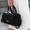 Tassel Decor Handbag Women's Large Capacity Shoulder Bag Fashion Zipper Crossbody Bag With Removable Strap CLE