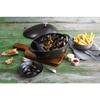 Staub Mussel Pot, Black, 25cm, Enameled Cast Iron Pot [Official Japanese Product] Mussel Pot 40509-494