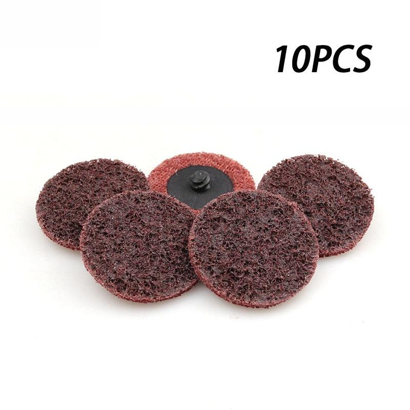 

2 1050шт Среднезернистый Чистящий Кондиционирующий Роликовый Замок Поверхностный Шлифовальный Диск 10pc красный