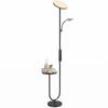 Uplighter Floor Lamp with Table and Reading Light, Dual Light Dimmable Standing Lamp with Remote & 4 Colour Temperatures