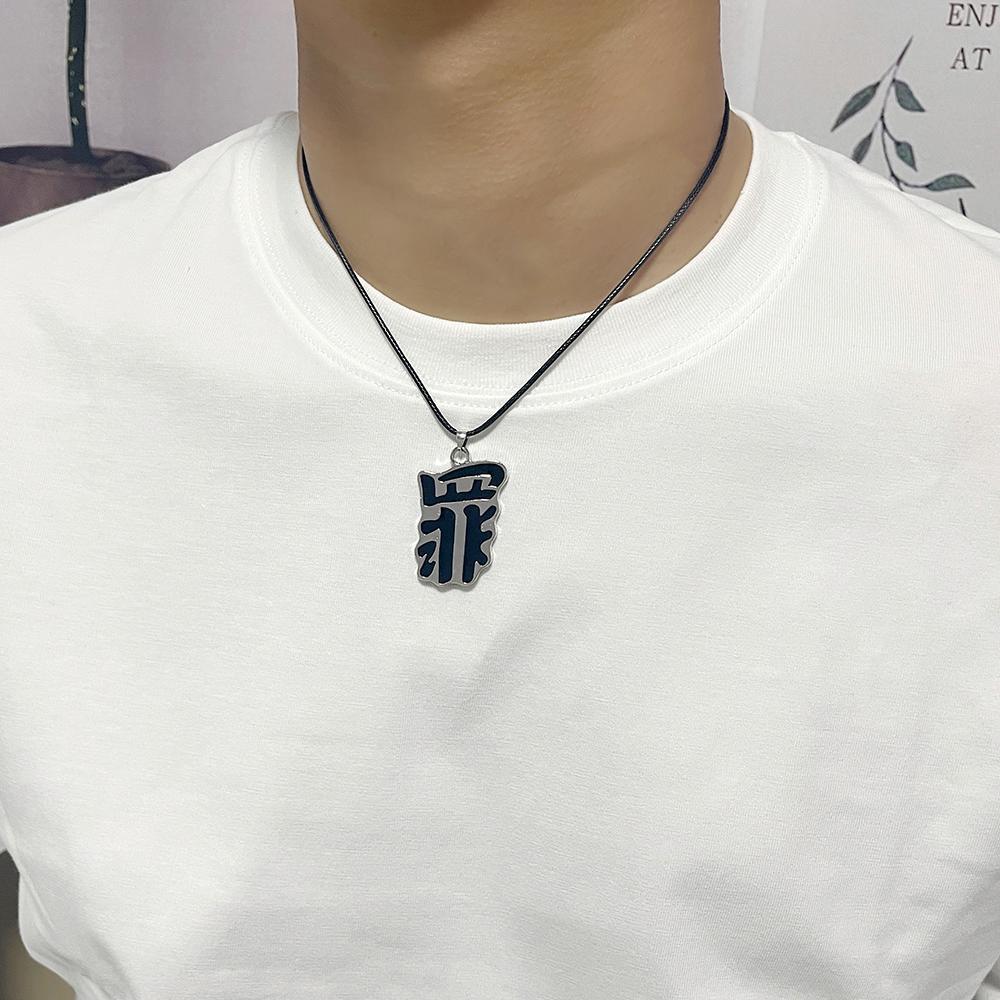 Collana Death Note L Lawliet - Ciondolo Lettera In Acciaio Inox Stile Old English - Foto 4