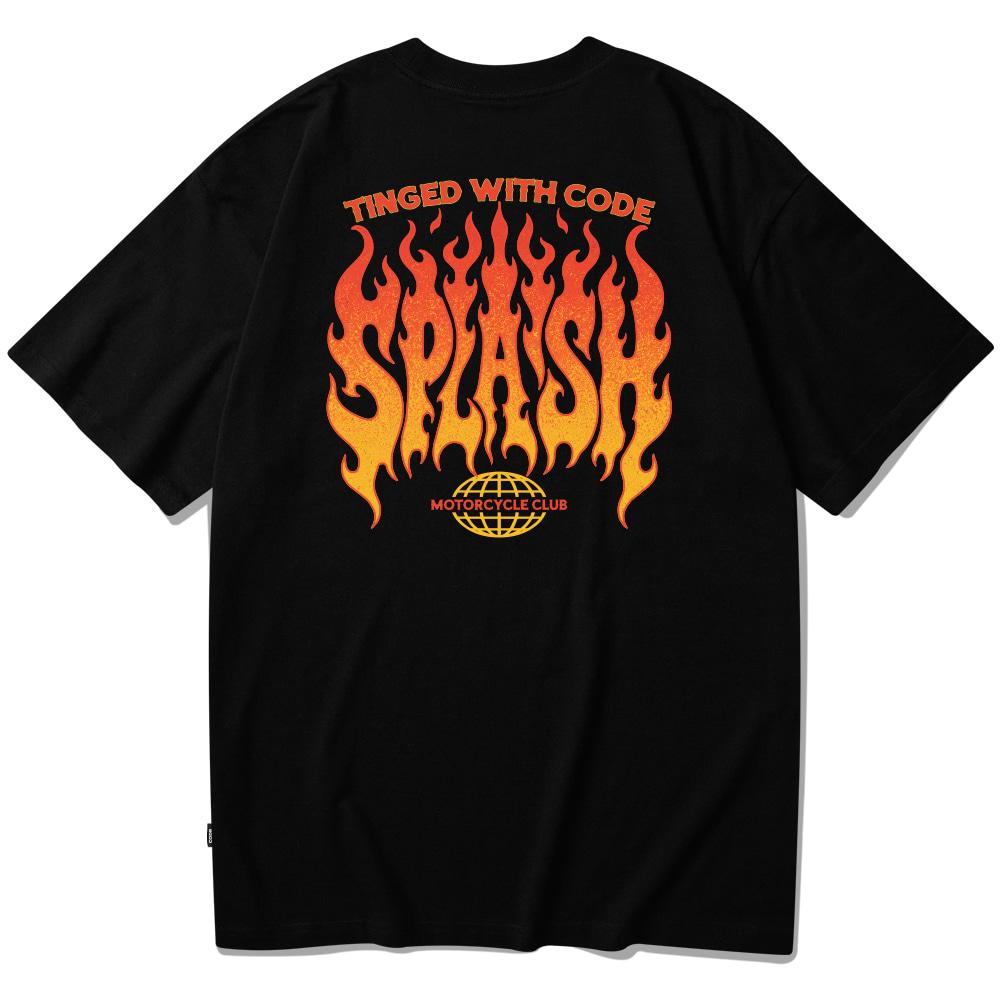 Seupeullaesikodeu Short Sleeve T-Shirt Black - Motorcycle Club