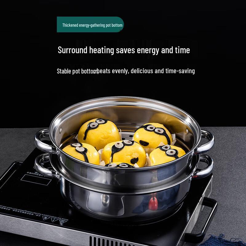Versatile Stainless Steel Soup and Steamer Pot