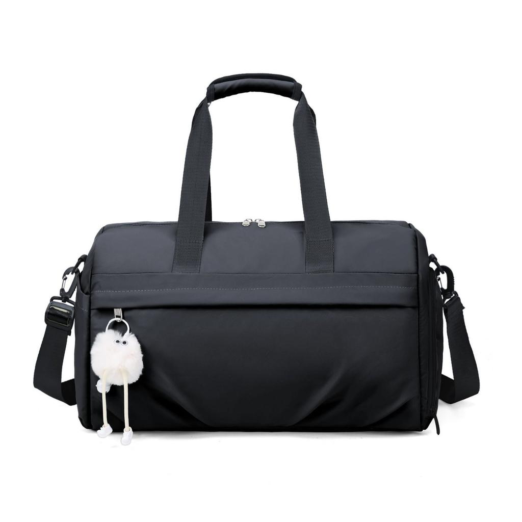 Women's fashion sports training fitness yoga bag short outing simple and lightweight portable pull rod travel bag