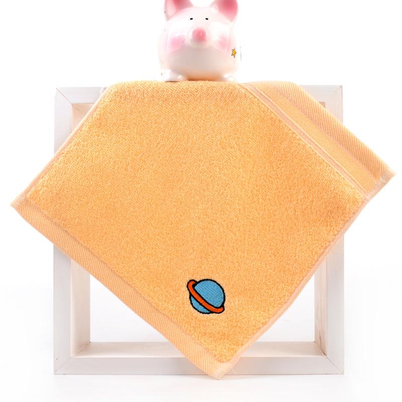 

1 шт. 25x25 см мультяшная вышивка хлопок дети ванная комната ручная стирка лицо квадратное маленькое полотенце впитывающее воду мягкое 25x25cm жёлтый