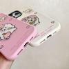 Three-in-One Girlish Cartoon Rotating Case for iPhone 11/12/13/14/17 Pro Max