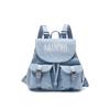 Fabric Backpack Regular Unisex Light Blue Denim/Champagne Gold/Black U5AACPU08
