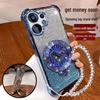 Vivo S50/S30 Glitter Horse Bracket Case: Rotating Stand, Electroplated, Anti-Fall Airbag, Dirt-Resistant, Creative Design