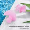 1 Pair Swimming Ear Plugs Soft Silica Gel Waterproof DustProof Water Sports Swim Earplugs(Pink in Bulk )