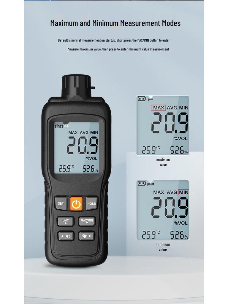 Yuwen YW-GS Portable O2 Detector & Alarm