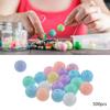 500PCS Colored Acrylic Beads Round Loose Spacer Charms for Jewelry Making Bracelets Earring