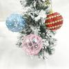 16pcs Foam Christmas Hanging Balls Set Sparkling Merry Christmas Decor  Home Decoration