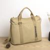 Women Large Capacity Canvas Handheld Bag Minimalist Casual Shoulder Bag Fashion Short-Trip Lightweight Travel Bag