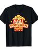 Men's It's Popcorn Time Graphic T-Shirt - 100% Cotton 180gsm Heavyweight, Black