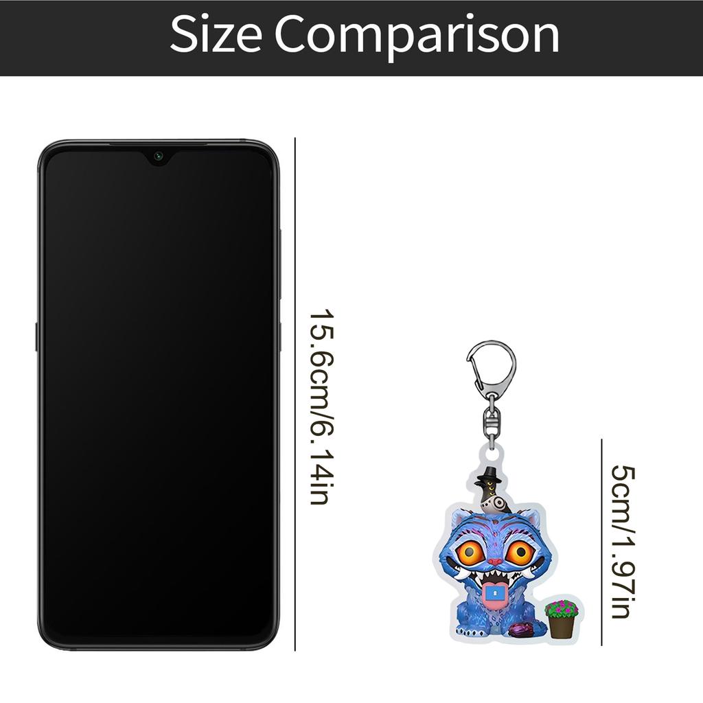 Cute Tigers Keychain,Cute Anime Character Keychains, Funny Character Keychains Cute Anime Character Keychains, Funny Character Keychains