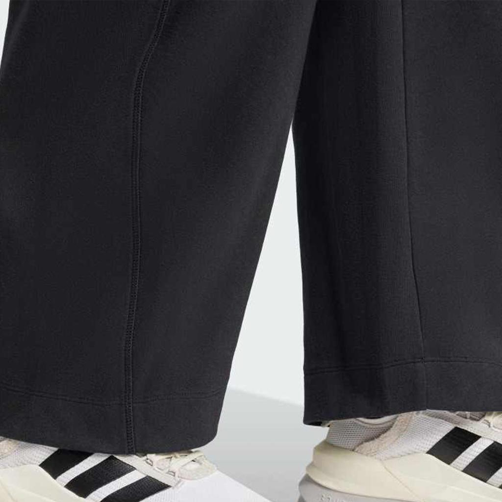 adidas Seria Lifestyle Sportowy Casualowa Moda Proste Luźne Dzianinowe Spodnie Sportowe Damskie Spodnie Dół Czarny JF3415