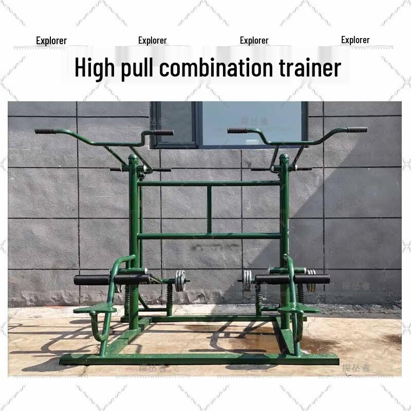 Two-Person High Pull Outdoor Fitness Station