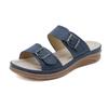 Summer Shoes Women Flat Sandals Summer Holiday Fashion Brand Ladies Modern Sandals Blue Plus Size 42