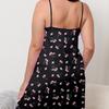 Plus Size XL-5XL Floral Printing Sleeveless Women Sling Nightgown Sexy O Neck Summer Sleepwear Female Nightwear Homwear Clothing